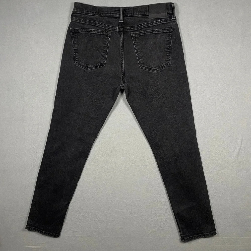 Abercrombie & Fitch Mens Skinny Jeans Faded Black Denim 33x32 131D0151-ABLACK196